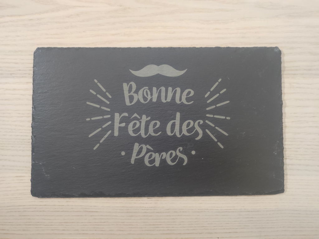 Planche apéro en ardoise fête des Pères